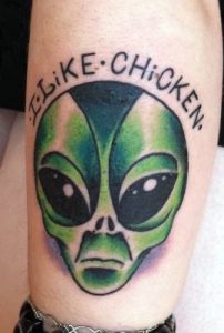 Alien Head Tattoos