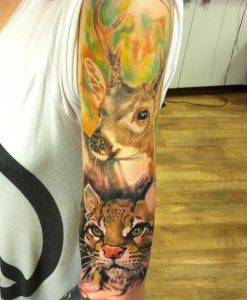 Animal Sleeve Tattoo