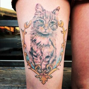 Animal Thigh Tattoos