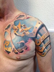 Armor Tattoo Shoulder