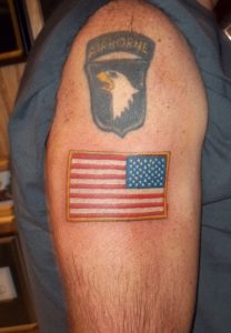 Army Flag Tattoo