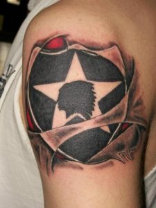 Army Star Tattoo