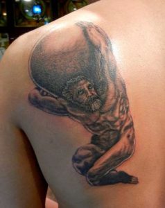 Atlas Back Tattoo