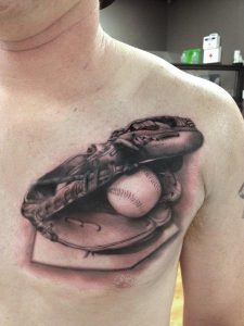 Baseball Glove Tattoo