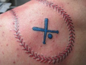 Baseball Laces Tattoo