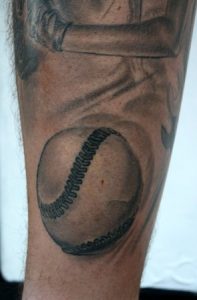 Baseball Tattoos on Forearm