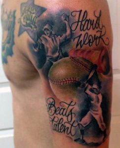 Baseball Themed Tattoos