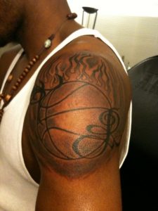 Basketball Shoulder Tattoos