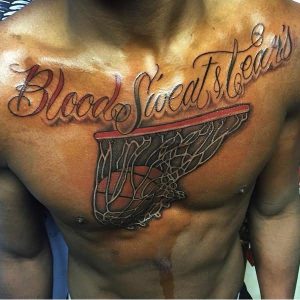 Basketball Tattoos on Chest