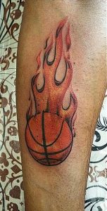 Basketball Tattoos on Forearm