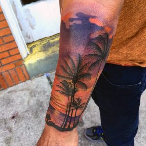 Beach Tattoos Forearm