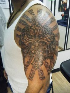 Biblical Tattoos Half Sleeves