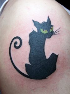 Black Cat Tattoos Designs