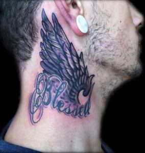 Blessed Tattoos on Neck