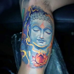 Blue Buddha Tattoo