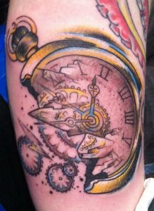 Broken Clock Tattoo