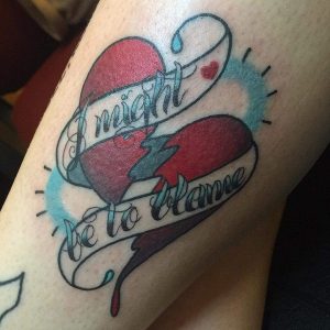 Broken Heart Tattoo Design