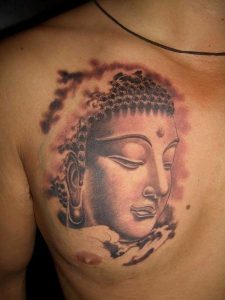 Buddha Chest Tattoo