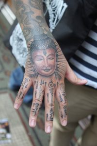 Buddha Tattoo on Hand