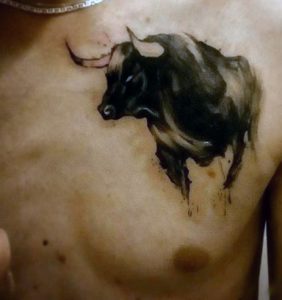 Bull Chest Tattoo