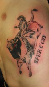 Bull Riding Tattoos