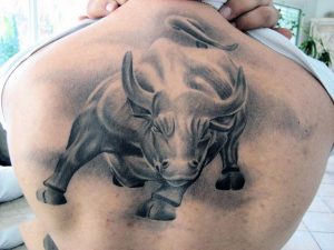 Bull Tattoos on Back