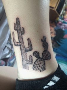 Cactus Tattoo Black