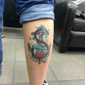 Calf Tattoo