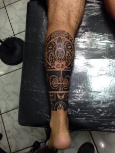 Calf Tattoos for Guys