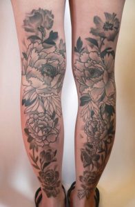 Calf Tattoos for Ladies