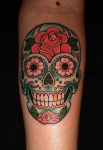 Candy Skull Tattoo