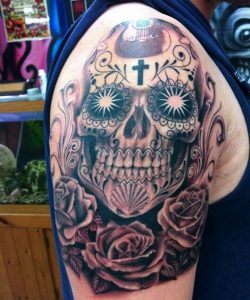 Candy Skull Tattoos for Men