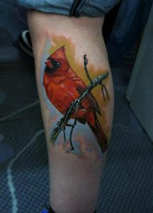 Cardinal Bird Tattoo