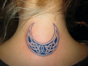 Celtic Crescent Moon Tattoo