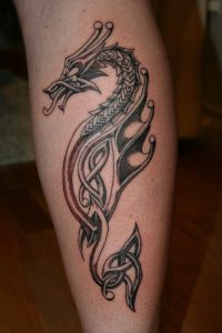Celtic Seahorse Tattoo