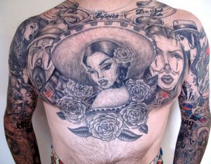 Chicano Chest Tattoos