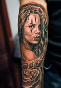 Chicano Girl Tattoo