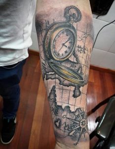 Clock Tattoo Design