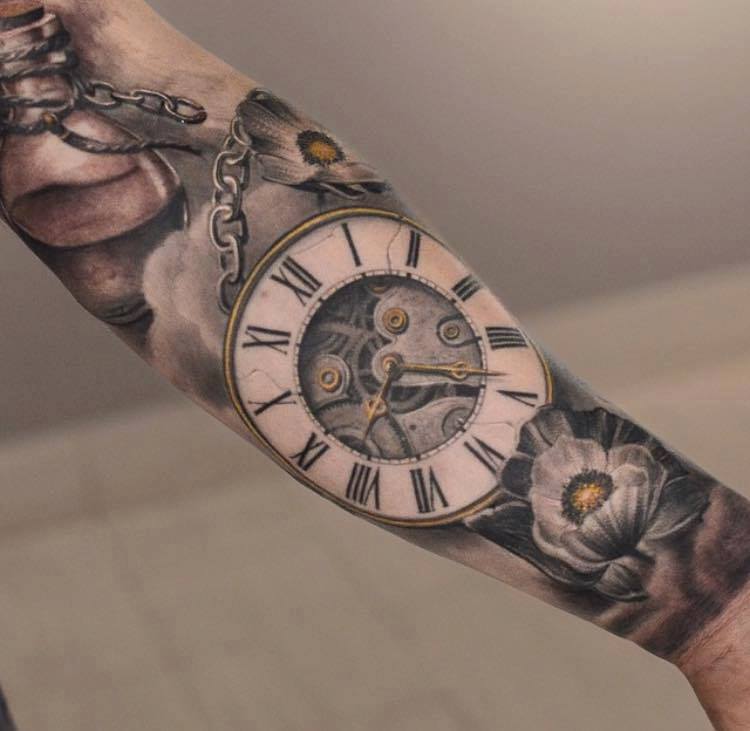 Clock Tattoos Designs, Ideas and Meaning | Tattoos For You