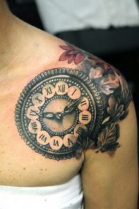 Clock Tattoo for Girls