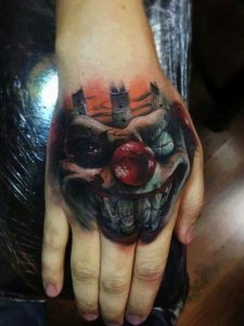 Clown Tattoos on Hand