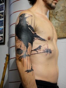 Crow Tattoo Arm