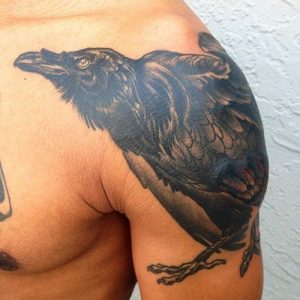 Crow Tattoo Shoulder