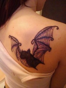 Cute Bat Tattoo