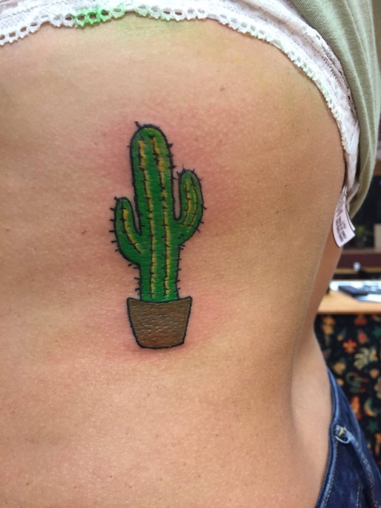 Cute Cactus Tattoos.