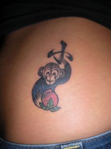 Cute Monkey Tattoo