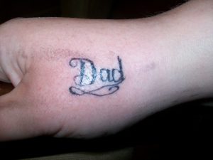 Dad Tattoos on Hand