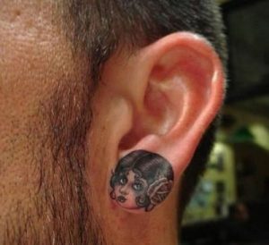 Ear Tattoos for Men