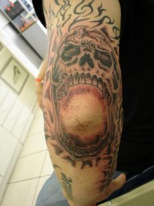 Elbow Skull Tattoos