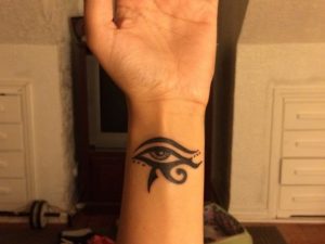 Evil Eye Wrist Tattoo